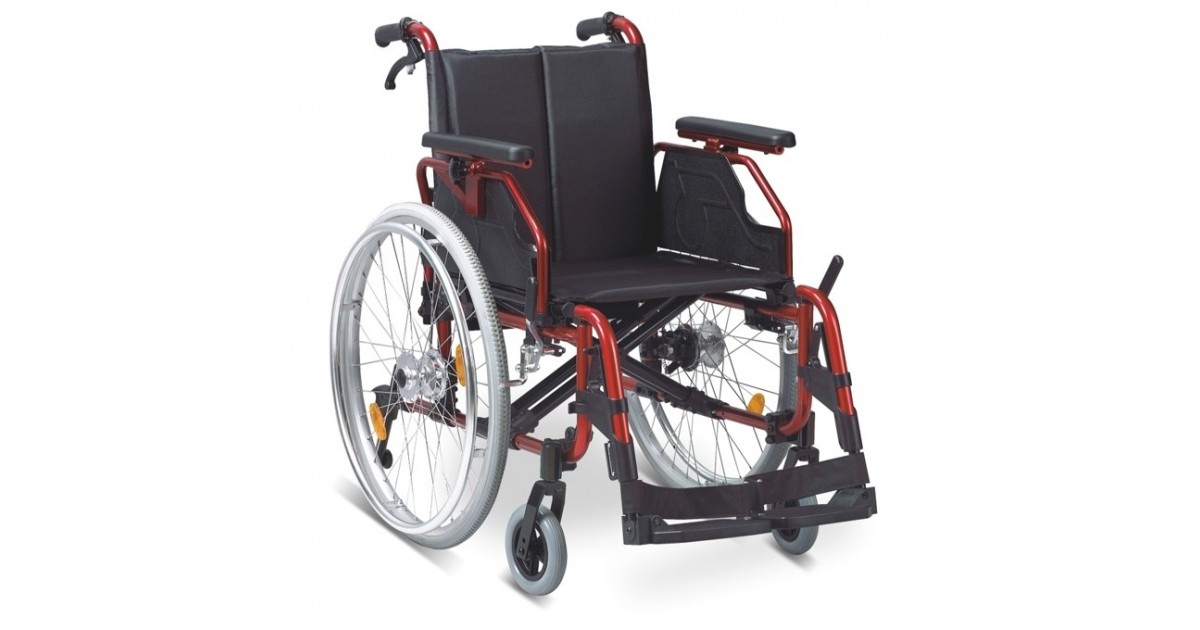 Αμαξίδιο αναπηρικό πτυσσόμενο αλουμινίου deluxe -Αμαξίδια απλού τύπου