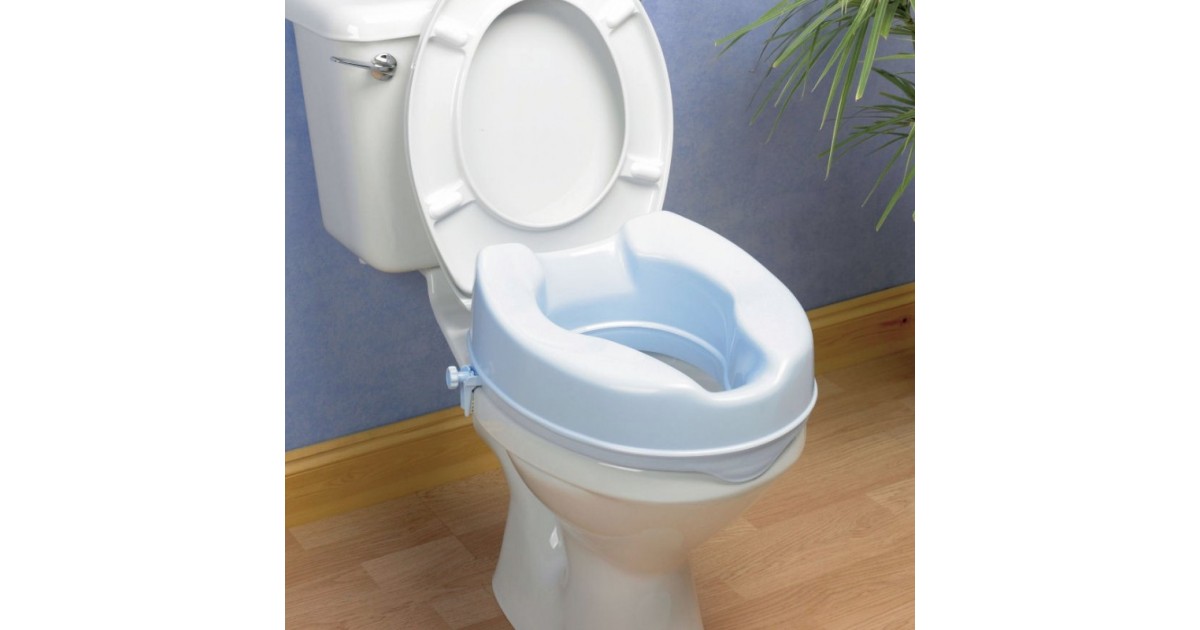 Ανυψωτικό τουαλέτας με πλαινούς σφιχτήρες 10 εκ. -Βοηθήματα μπάνιου τουαλέτας